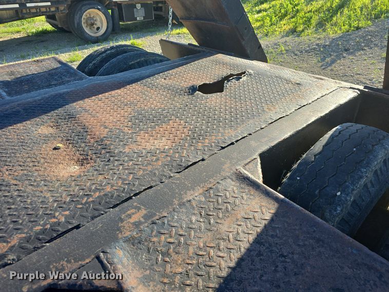 image for item DM1724 1974 Sloan lowboy equipment trailer