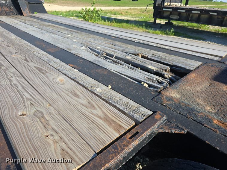 image for item DM1724 1974 Sloan lowboy equipment trailer