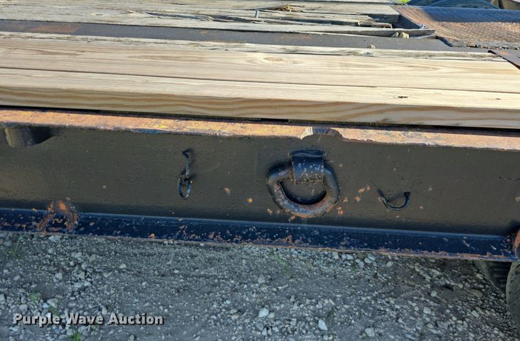 image for item DM1724 1974 Sloan lowboy equipment trailer