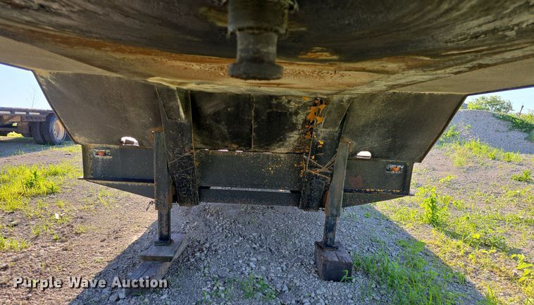 image for item DM1724 1974 Sloan lowboy equipment trailer