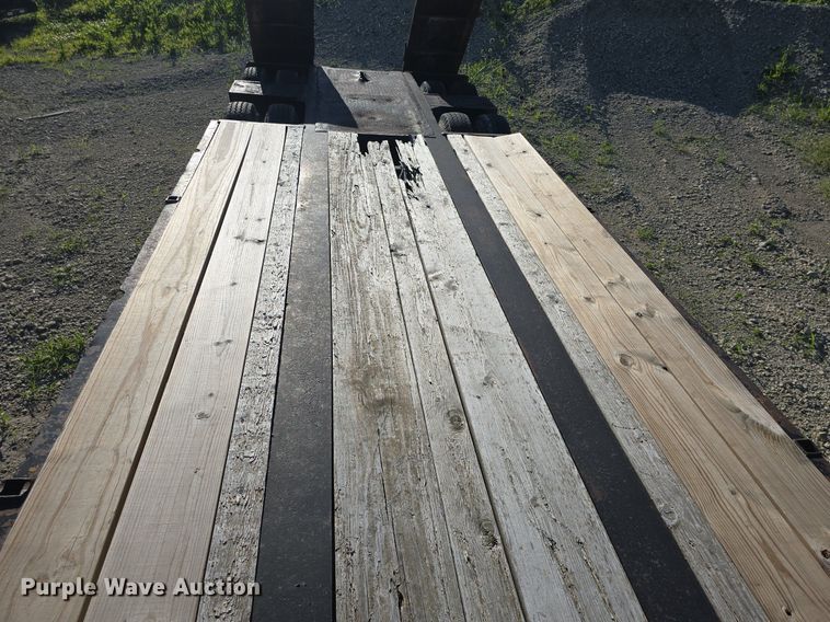 image for item DM1724 1974 Sloan lowboy equipment trailer