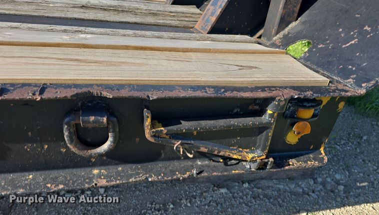 image for item DM1724 1974 Sloan lowboy equipment trailer