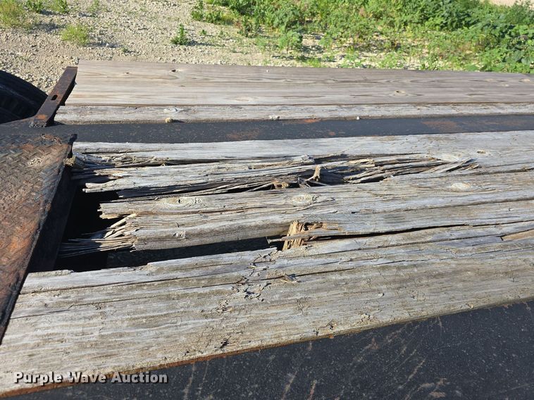 image for item DM1724 1974 Sloan lowboy equipment trailer