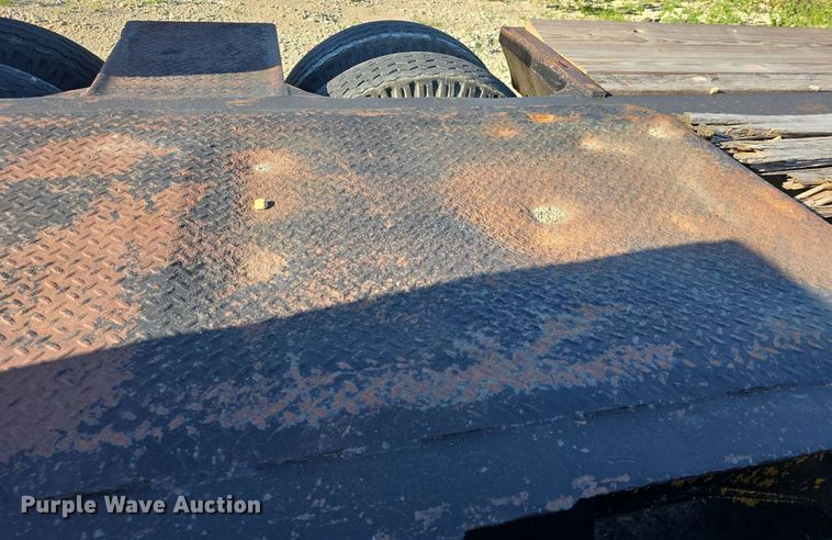 image for item DM1724 1974 Sloan lowboy equipment trailer