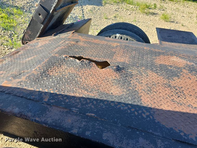 image for item DM1724 1974 Sloan lowboy equipment trailer