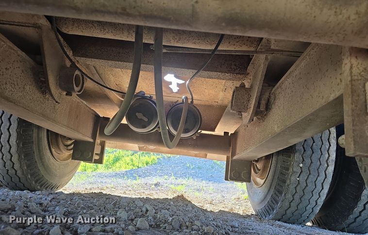 image for item DM1724 1974 Sloan lowboy equipment trailer