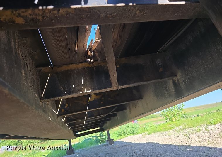 image for item DM1724 1974 Sloan lowboy equipment trailer