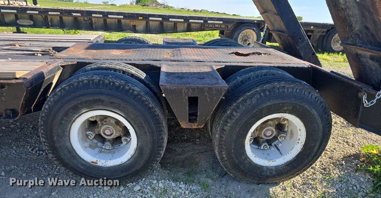 image for item DM1724 1974 Sloan lowboy equipment trailer