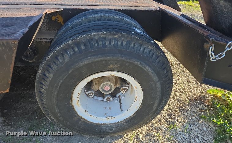 image for item DM1724 1974 Sloan lowboy equipment trailer