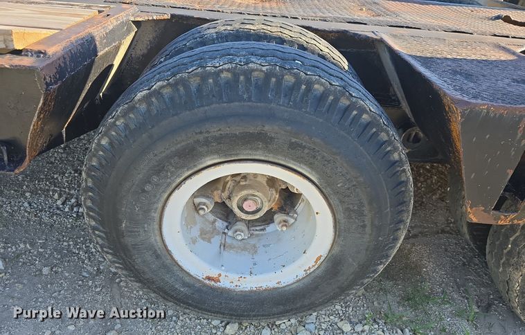 image for item DM1724 1974 Sloan lowboy equipment trailer