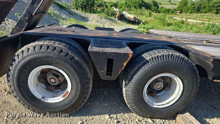 image for item DM1724 1974 Sloan lowboy equipment trailer