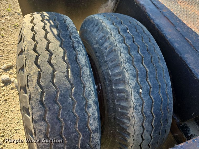 image for item DM1724 1974 Sloan lowboy equipment trailer