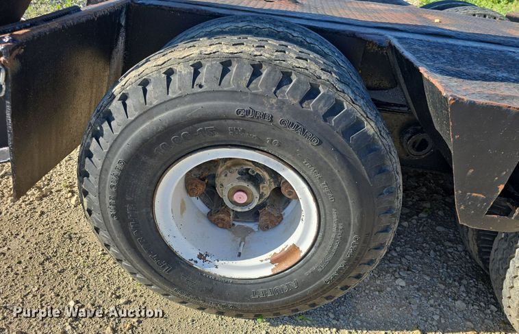 image for item DM1724 1974 Sloan lowboy equipment trailer