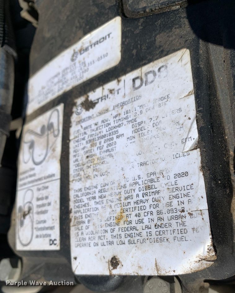 image for item DM7909 2021 Freightliner  Business Class M2 refuse truck