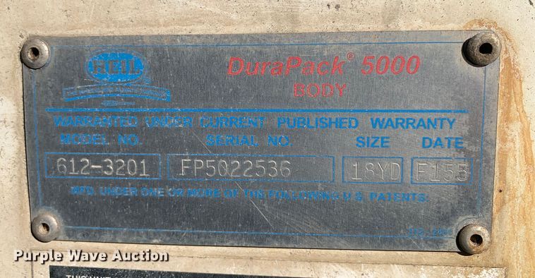 image for item DM7910 2015 Crane Carrier Low Entry refuse truck