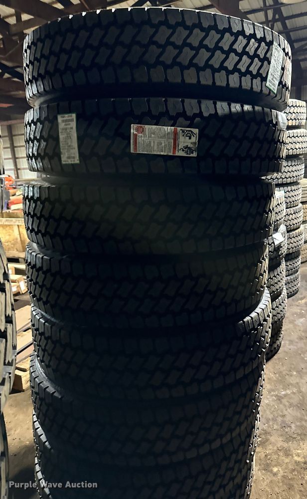 (8) 11R22.5 tires in Shakopee, MN Item DO3308 for sale Purple Wave