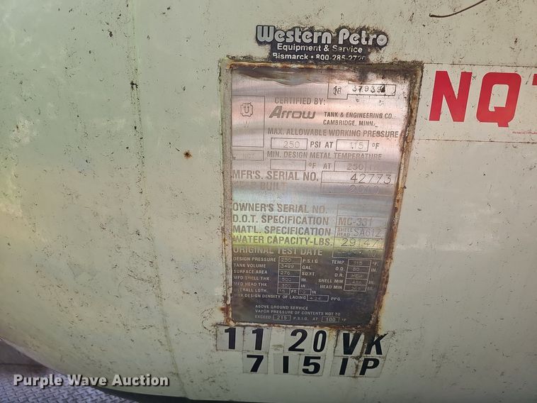 image for item DP6461 2011 Kenworth T370 propane delivery truck