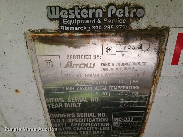 image for item DP6461 2011 Kenworth T370 propane delivery truck