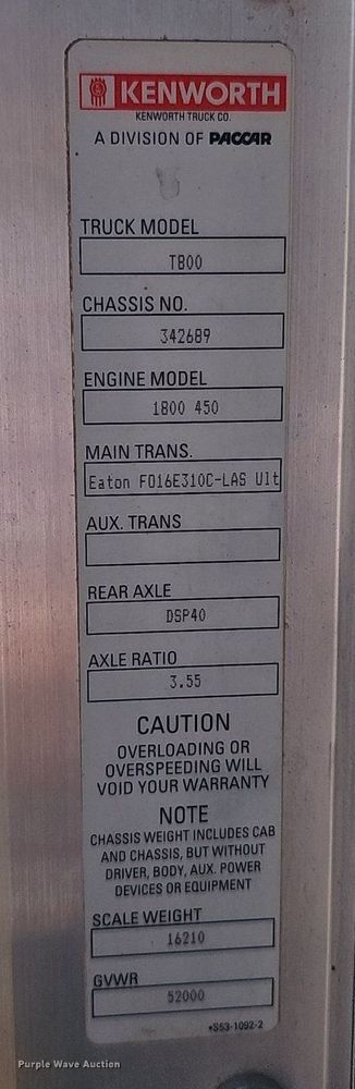 image for item DP6503 2013 Kenworth T800 semi truck