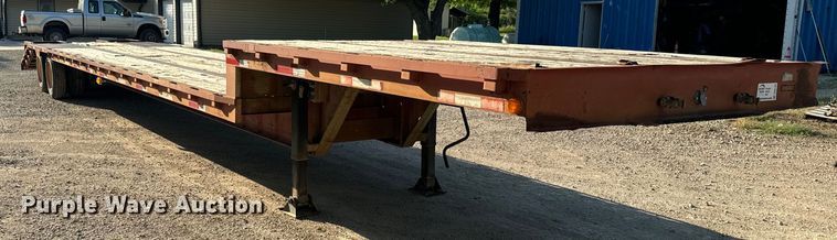 image for item DQ6795 1997 Neville Built drop deck equipment trailer
