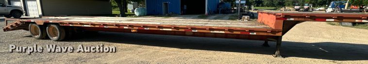 image for item DQ6795 1997 Neville Built drop deck equipment trailer