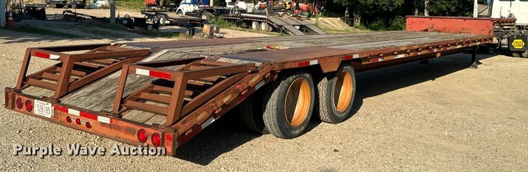 image for item DQ6795 1997 Neville Built drop deck equipment trailer