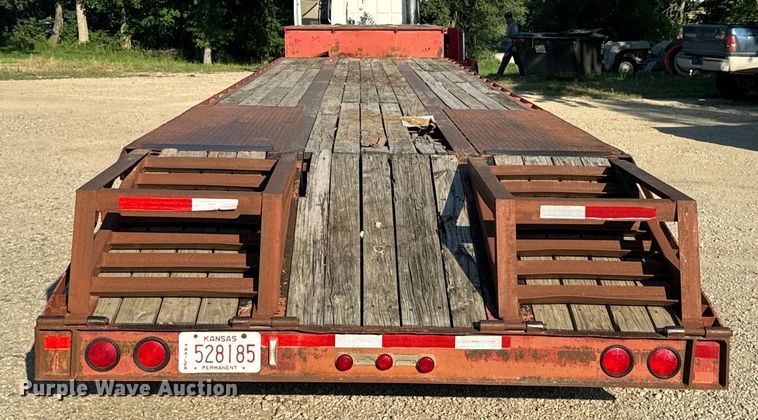 image for item DQ6795 1997 Neville Built drop deck equipment trailer