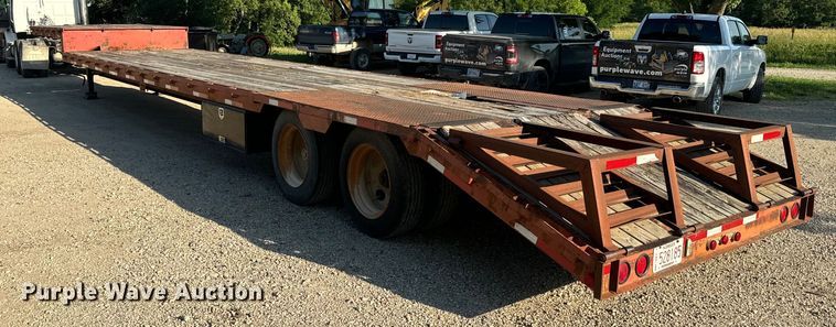 image for item DQ6795 1997 Neville Built drop deck equipment trailer