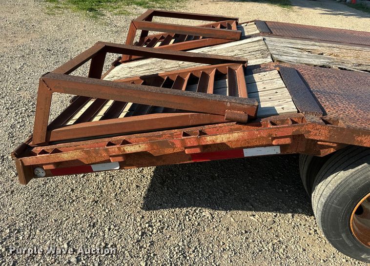 image for item DQ6795 1997 Neville Built drop deck equipment trailer
