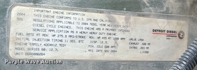 image for item DQ6796 2005 Sterling  semi truck