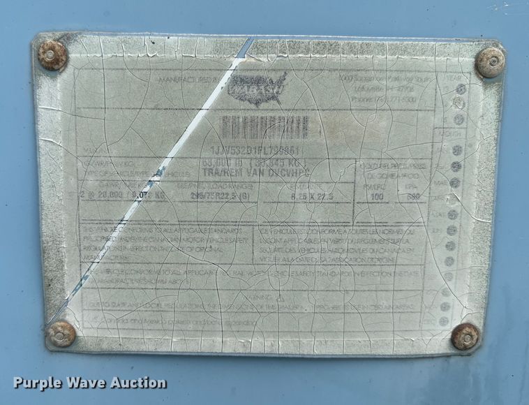 image for item DQ6819 2015 Wabash dry van trailer