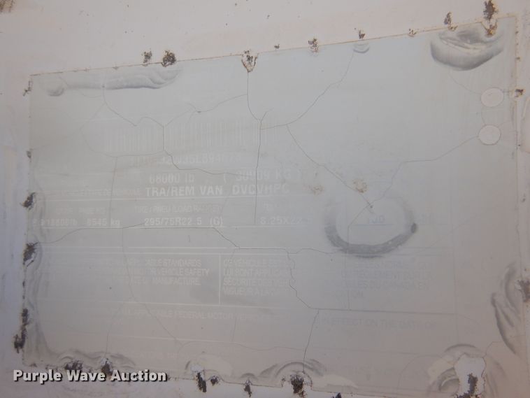 image for item DQ7087 2005 Wabash dry van trailer