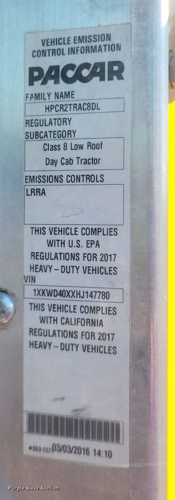 image for item DR4809 2017 Kenworth  W900 semi truck