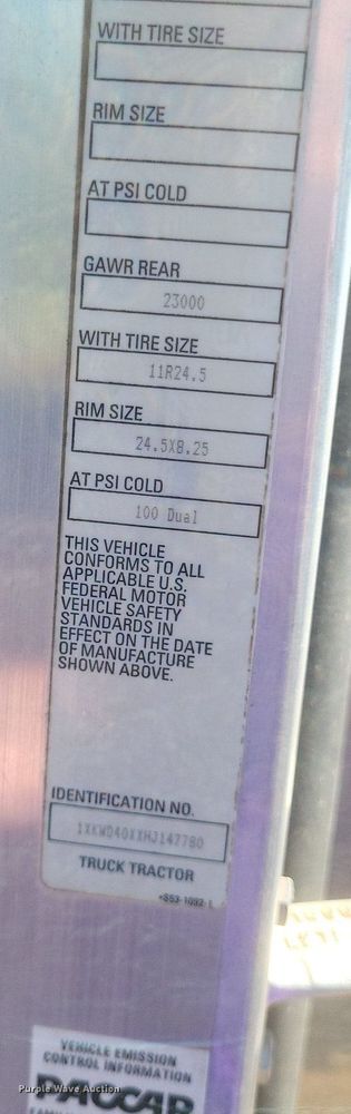 image for item DR4809 2017 Kenworth  W900 semi truck