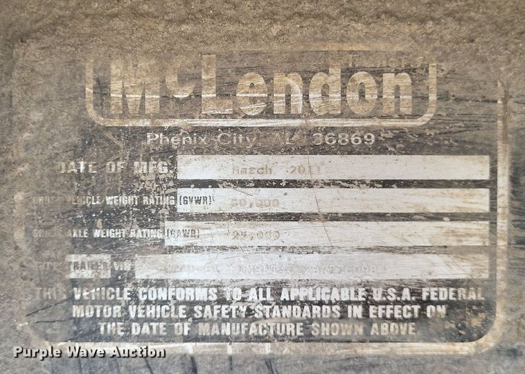 image for item DR4811 2011 McLendon log trailer 