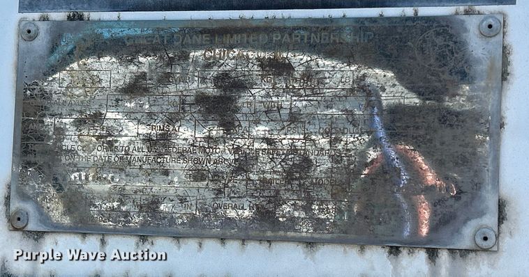 image for item DS0867 2003 Great Dane  dry van trailer