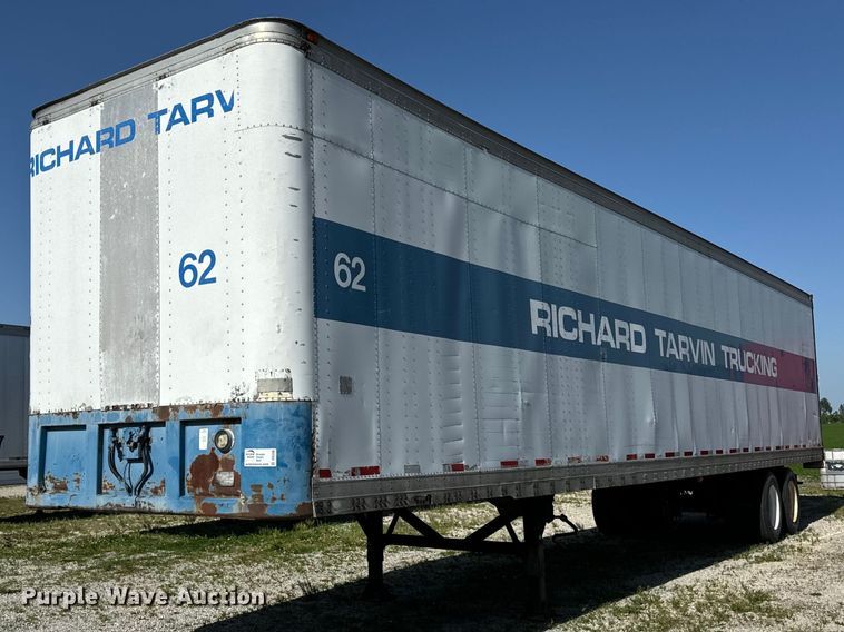 image for item DS5558 1986 Fruehauf  FB91F248LLW2 dry van trailer