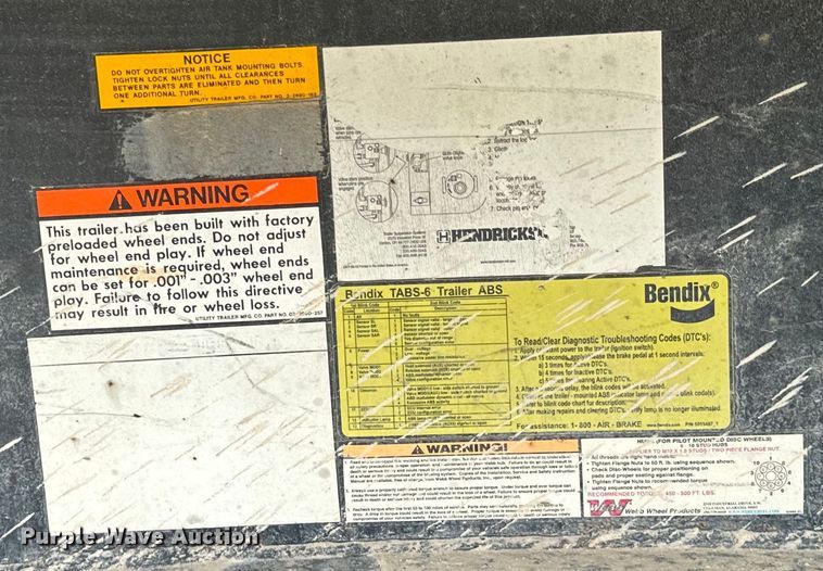 image for item DX0681 2015 Utility flatbed trailer