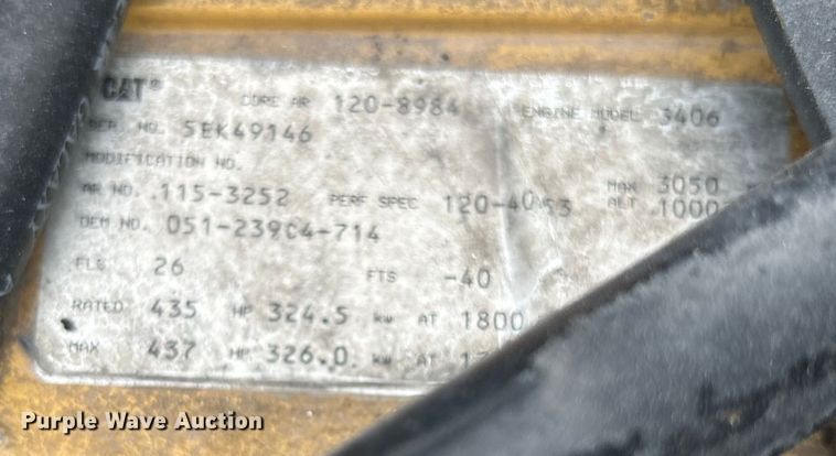 image for item EG0679 1996 Peterbilt  377 semi truck