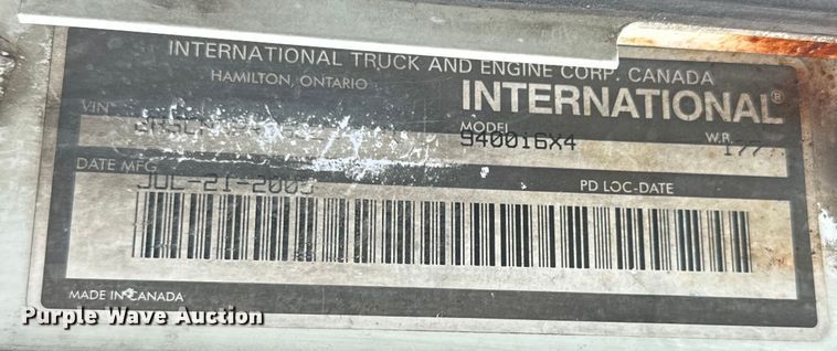 image for item EG1650 2006 International  9400 6X4 semi truck