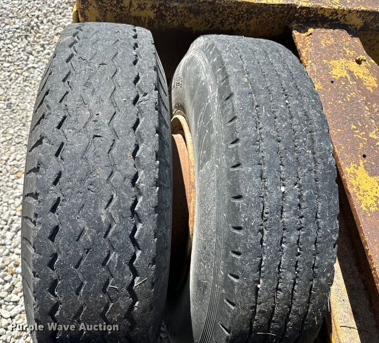 image for item EH6866 1948 Curell Trailer Company equipment trailer