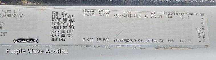 image for item EI3802 2006 Freightliner  Business Class M2 truck cab and chassis