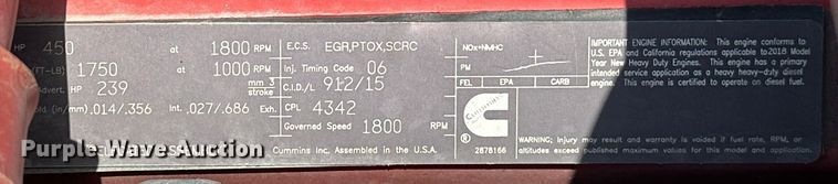 image for item EJ4357 2019 Kenworth  T680 semi truck