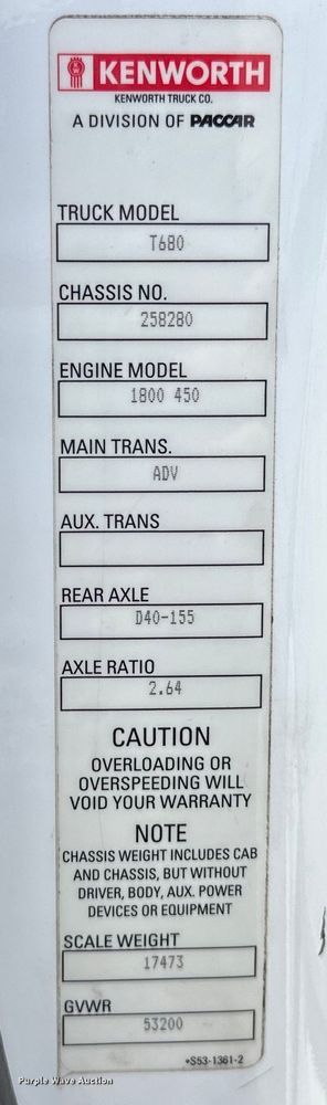 image for item EJ4357 2019 Kenworth  T680 semi truck