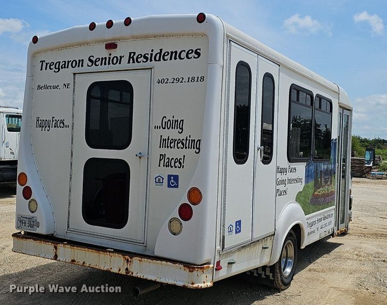 image for item EJ5602 2013 Ford Super Duty E350 shuttle bus