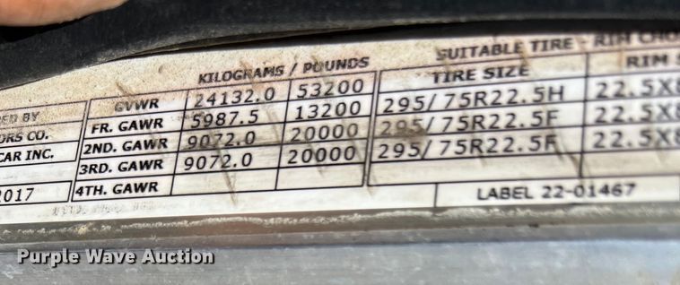 image for item LU9914 2018 Peterbilt 389 semi truck