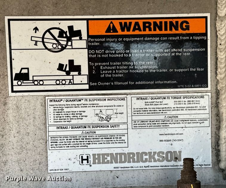 image for item MU9780 2013 Wilson AD-1080 drop deck equipment trailer