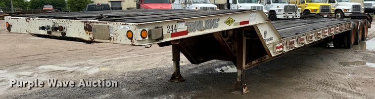 image for item NL9876 1991 Trail King TK100RG drop deck equipment trailer