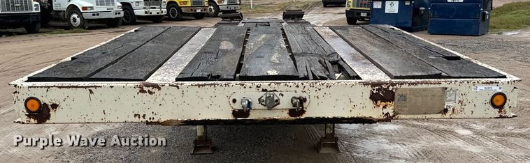 image for item NL9876 1991 Trail King TK100RG drop deck equipment trailer