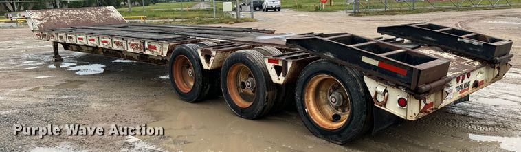 image for item NL9876 1991 Trail King TK100RG drop deck equipment trailer